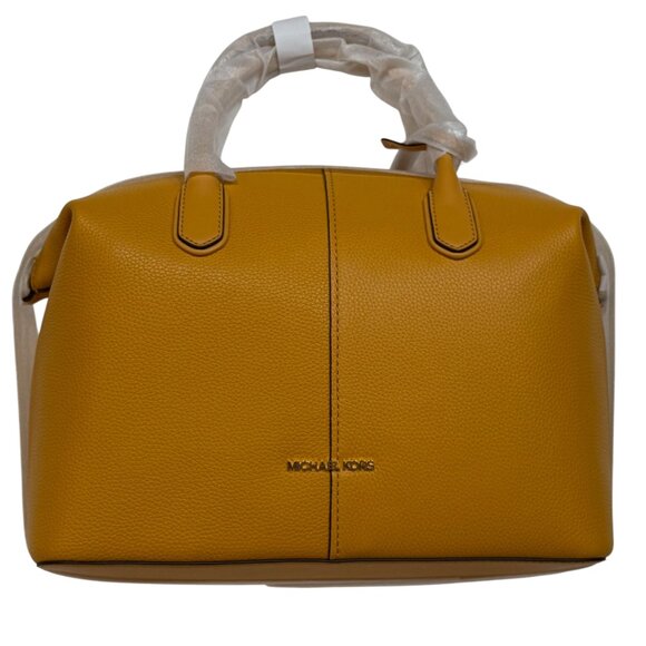 Michael Kors Hyde Pebbled Leather Satchel (NWT) - Picture 6 of 12